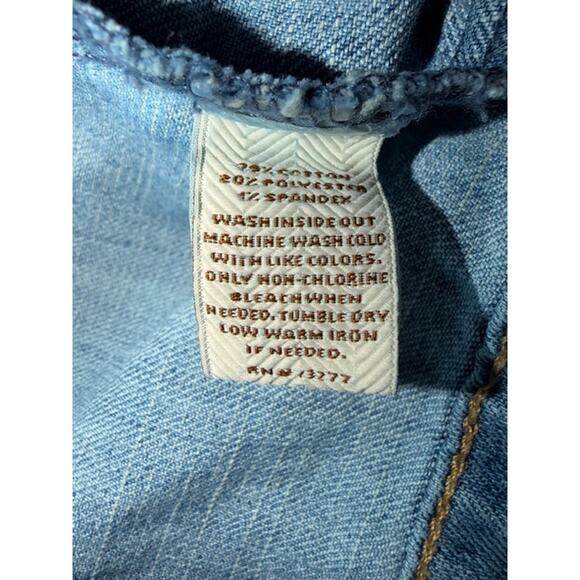 Sonoma Life + Style Light Wash Denim Jacket Women’s Large Cropped Button Front - Picture 5 of 5